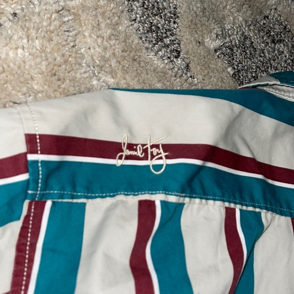 🔥Special Edition UNISEX Dickies SkateBoard Jamie Foy Havana Stripe Button Shirt - Picture 12 of 16